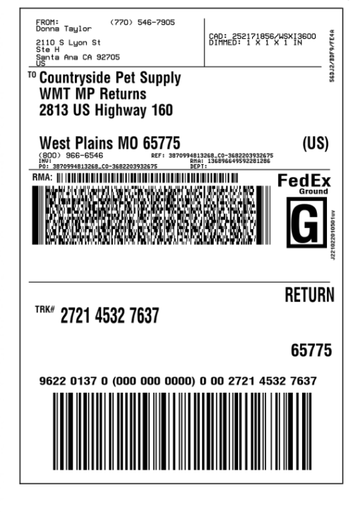 Return Label