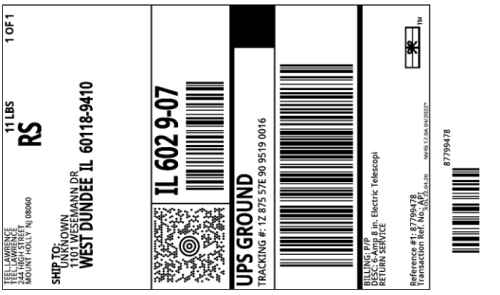 Efren Return Label