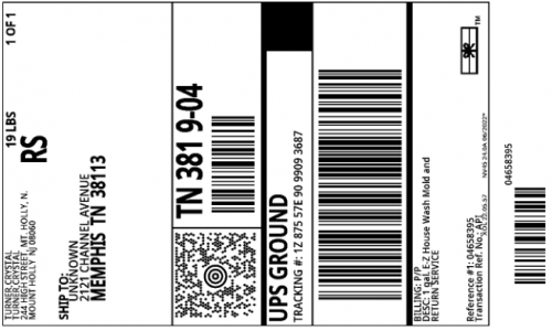 HD return Label