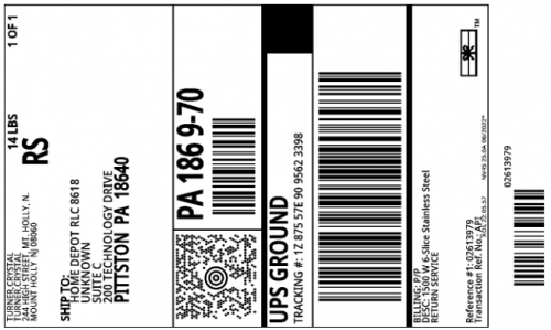 HD return Label