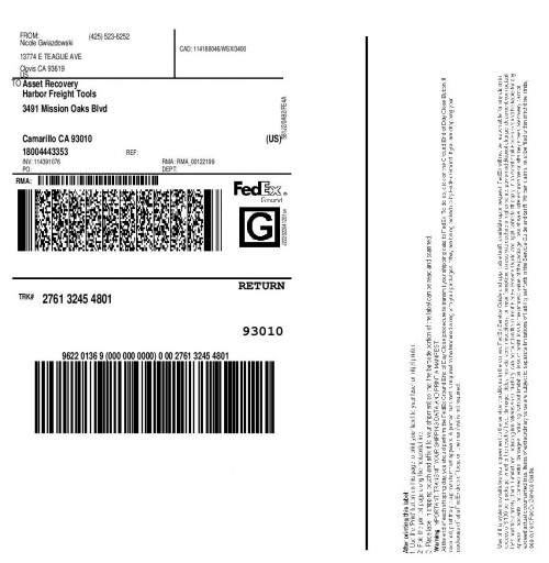 SH,276132454801 OUTBOUND LABEL page 001