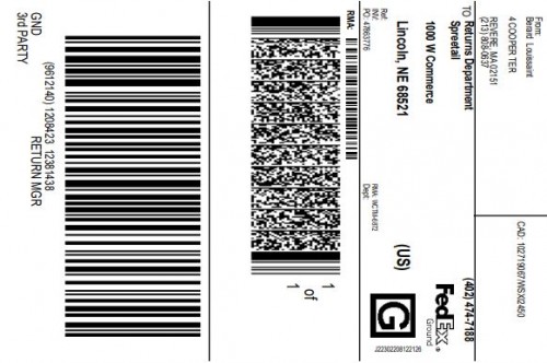 return label for berard