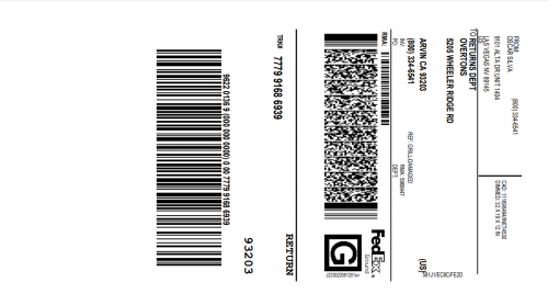 Return Label 6939