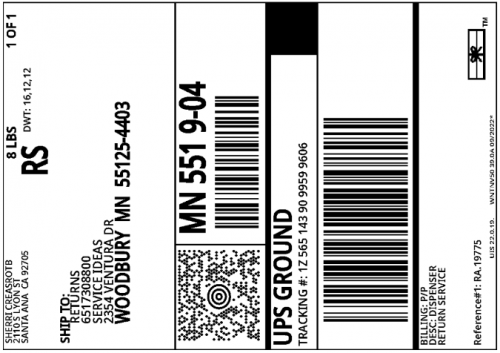 Return Label 9606