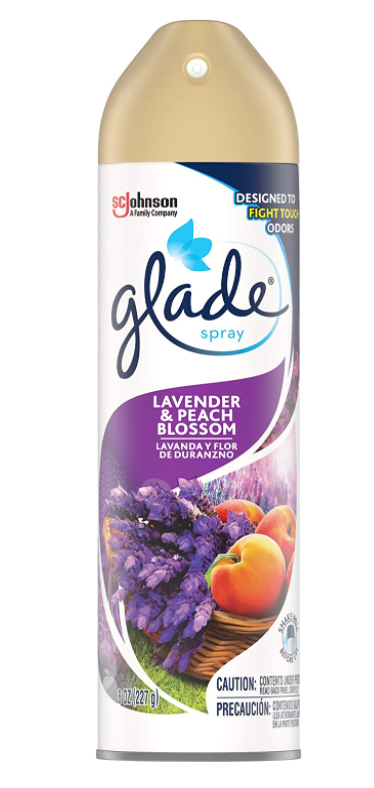 Glade Air Freshener, Room Spray, Lavender & Peach Blossom, 8 oz